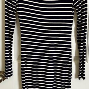 Striped Long Sleeve Dress